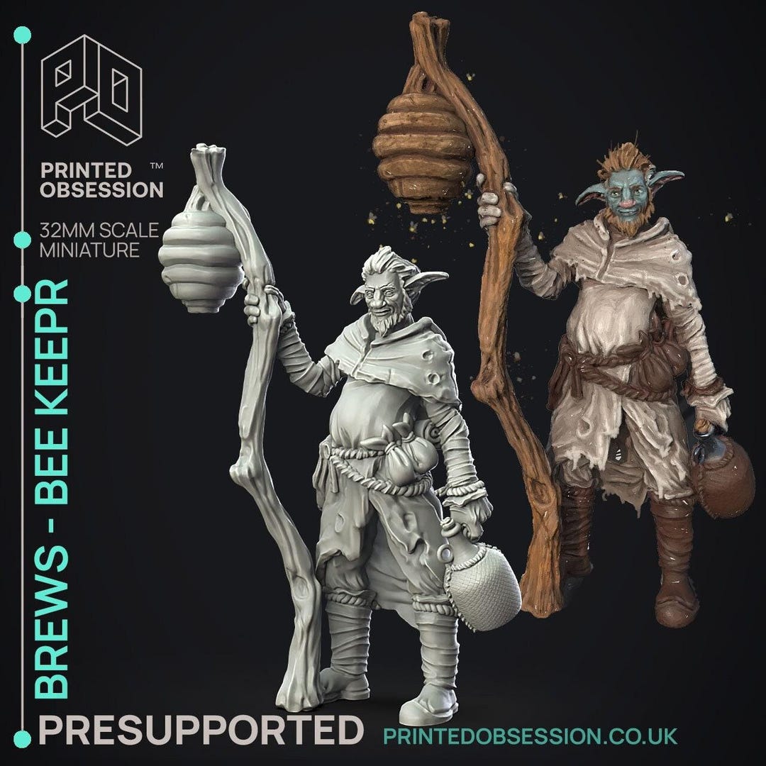 D&D Firbolg Beekeeper Druid | RPG Model | Brews the Bee-whisperer | by ...
