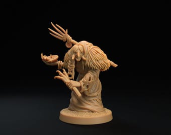 Bruja Verde de D&D / Modelo de RPG / Bruja del Pantano / por Dragon Trappers Lodge