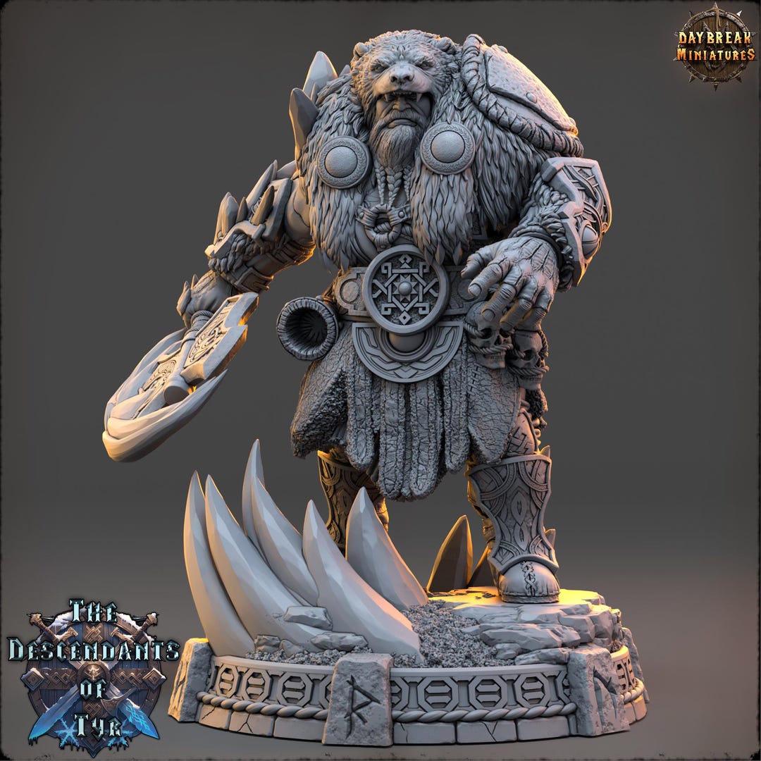 D&D Viking Ruler Barbarian | RPG Model | Icebjörn Horgast | by Daybreak ...