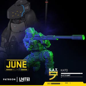 Cyberpunk MaxTac Long Range Sniper | RPG Model | Kaito by Unit9