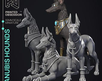 D&D Hunde von Anubis Familiars | Rollenspielmodell | Hunde des Anubis | von Printed Obsession