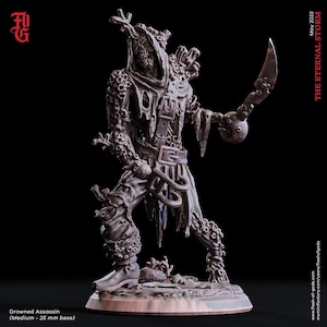 D&D Drowned Skeleton Pirate | RPG Model | Drowned Assassin | by Flesh Of Gods