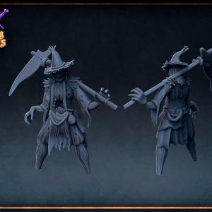 D&D Demon Scarecrow Monster | RPG Model | Demonic Scarecrow | Roleplaying + Miniatures