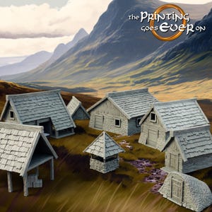 D&D Farmstead Terrain | RPG Model | Farmstead Terrain | by The Printing Goes Ever On