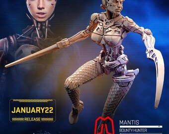 サイバーパンク女性ボーグ賞金稼ぎ | RPGモデル | Mantis - BOUNTY HUNTER by Unit9
