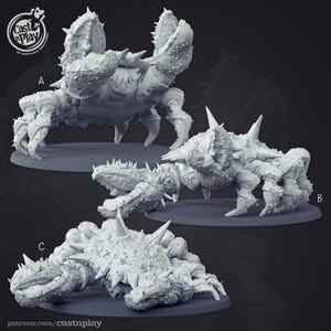 D&D Giant Crab | RPG Model | Undead Pirate&#39;s Beast | by Cast n Play