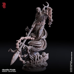 D&D Ghostfire Wraith | RPG Model | Ghostfire Wraith | by Flesh Of Gods