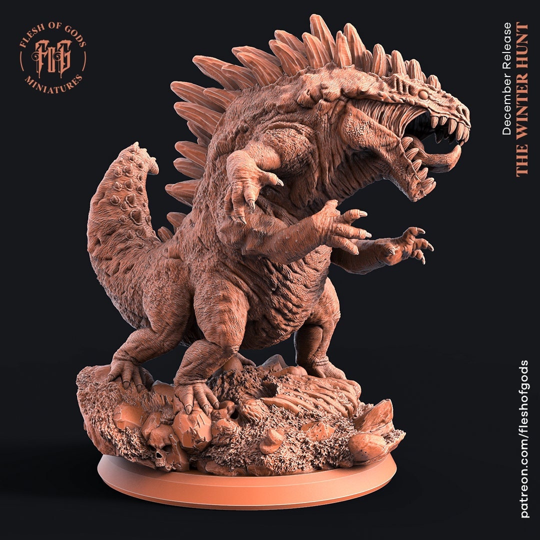 D&D Basilisk / Tarrasque / Boss Pathfinder Miniature RPG Model the