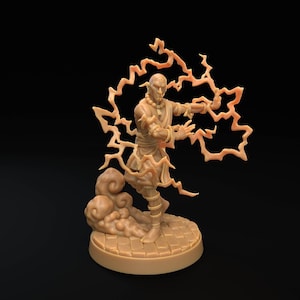 D&D Way of Four Elements Monk | RPG Model | Jetsun, The Cleanser | by Dragon Trappers Lodge
