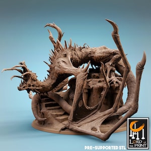 D&D Zombie Wyvern | RPG Model | Corrupted Wyvern by Rescale Miniatures