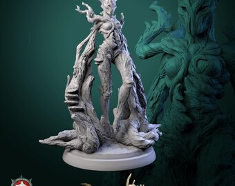 D&D Female Dryad Guardian | RPG Model | Driade V1 by White Werewolf Tavern