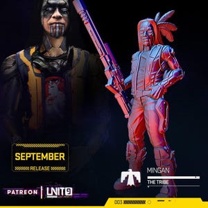 Cyberpunk Nomad Scout Sniper | RPG Model | Mingan by Unit9
