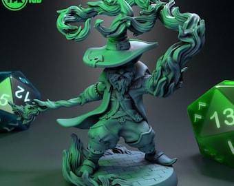 D&D Gnome Sorcerer / Warlock | RPG Model | Zigmoon By TPK LAB