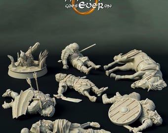 D&D Corpses Scenery | RPG Model | Corpses by The Printing Goes Ever On