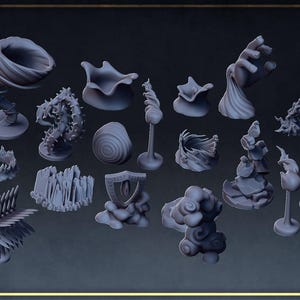 D&D Wizard / Sorcerer Spell Effect Token | RPG Model | Spell Effects Scenery | Roleplaying + Miniatures