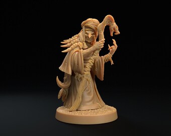 Bruja Verde de D&D / Modelo de RPG / Bruja del Pantano / por Dragon Trappers Lodge