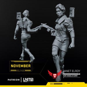Cyberpunk Female Corporate Medtech | RPG Model | JANET ELROY by Unit9