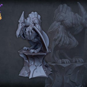 D&D Pterodactyl Gargoyle | RPG Model | Pterafolk | Roleplaying + Miniatures