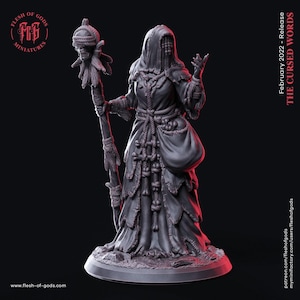 D&D Female Warlock Great Old One | RPG Model | Cursed Witch by Flesh Of Gods