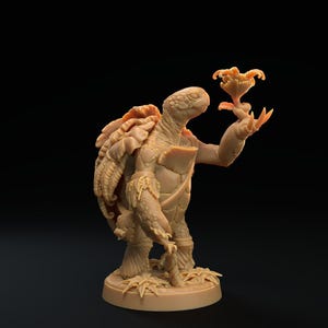 D&D Schildkröten-folk Krieger | Rollenspielmodell | Schildkröten-Menschen von Dragon Trappers Hütte