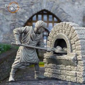 D&D NPC Baker | RPG Model | Baker by The Printing Goes Ever On