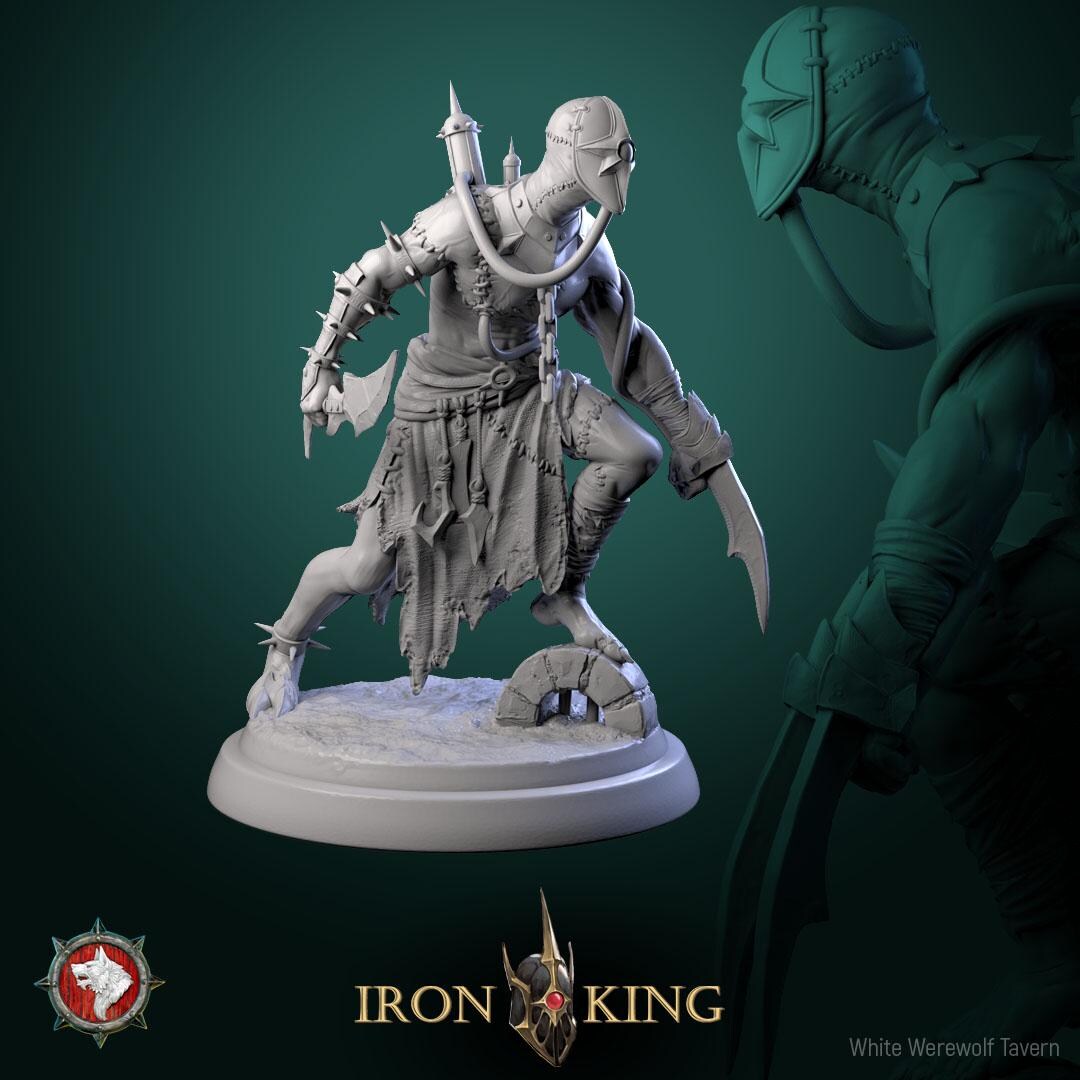 D&D Masked Homunculus Assassin With Daggers | RPG Model | Homunculus V1 ...