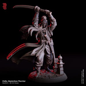 D&D Female FIghter Samurai | RPG Model | Polly, Masterless Warrior by Flesh Of Gods