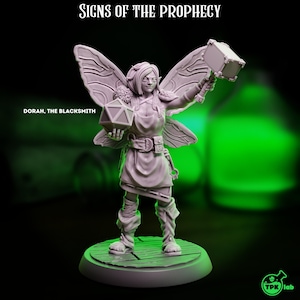 D&D Female Fairy Warrior | RPG Model | Dorah By TPK LAB