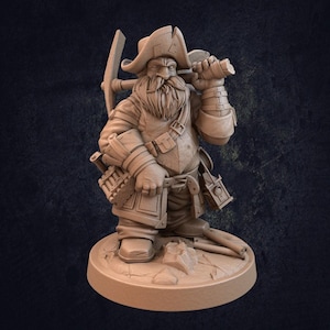 D&D Dwarf Miner / Adventurer | RPG Model | Prospector by Dragon Trappers Lodge