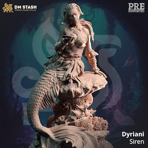 D&D Mermaid / Siren | RPG Model | Dyriani - Sirens | by DM Stash