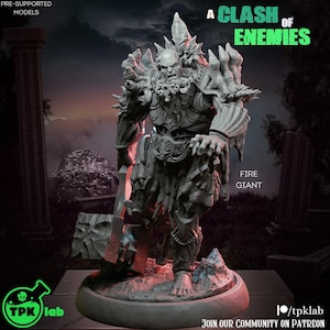 Gigante de fuego de D&D / Modelo de juego de rol / Por TPK LAB