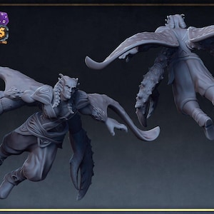 D&D Eldritch Sea Elf | RPG Model | Male Simic Hybrid | by Roleplaying + Miniatures