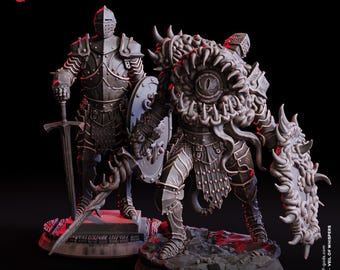 D&D Mimic: display voor pantserstandaard | RPG-model | Mimic Knight 02 | Vlees der goden