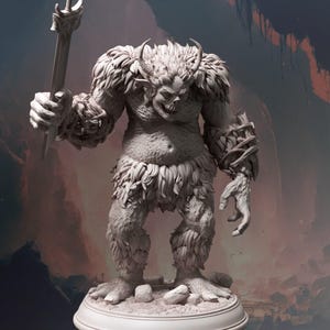 D&D Savage Cave Troll | RPG Model | Hyol Droll - Cave Troll | by DM Stash