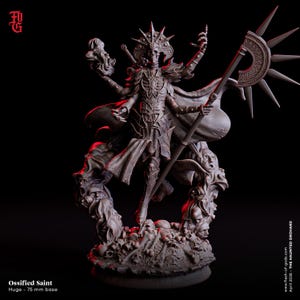 Sacerdote Lich Celestial de D&D / Deva Caído / Modelo de RPG / Santo Osificado por Flesh Of Gods
