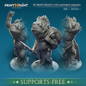 D&D Kuo-toa Fishers | RPG Model | Kuo-toa Fishers | by Print'N Paint