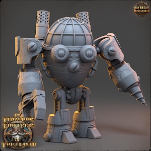 D&D Steam Automaton Driller | RPG Model | Dario Driller - DD85 | by Daybreak Miniatures