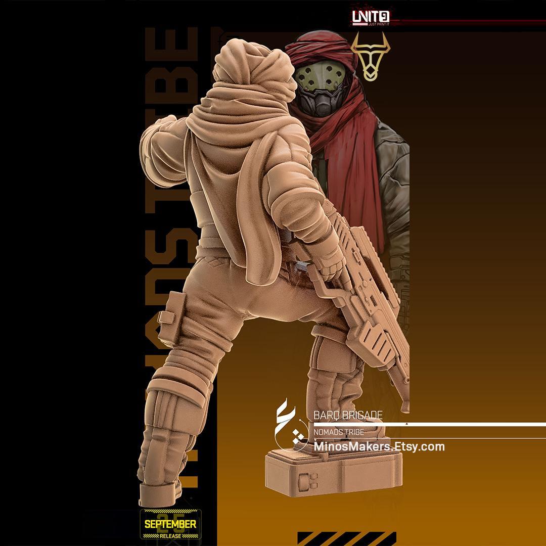 Desert Nomad Commander | RPG Model | Barq Brigade V4 by Unit9 - Etsy