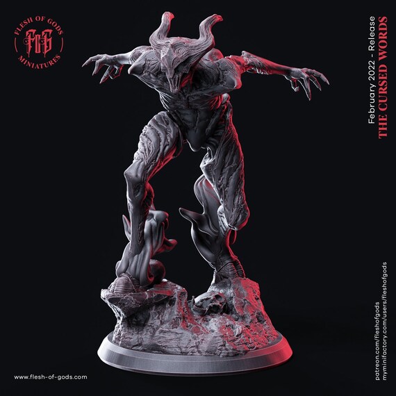 D&D Shadow Demon RPG Model Nightwalker by Flesh of Gods