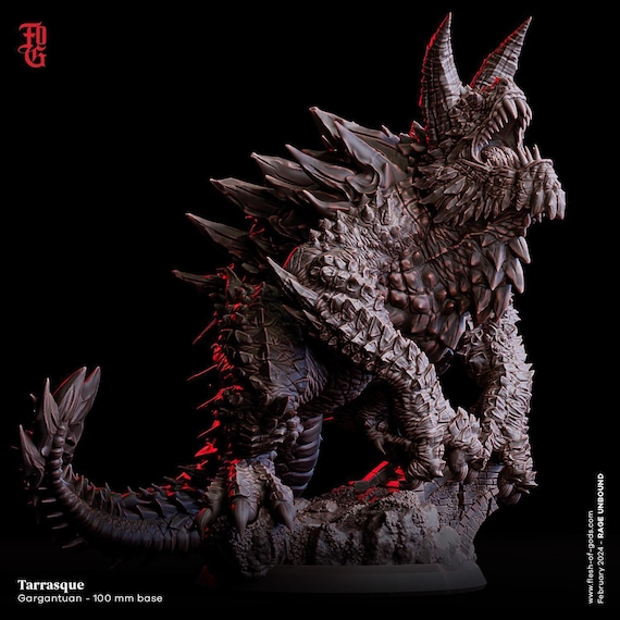 特撮 Dungeons & Dragons Tarrasque D&D Spiked Tarrasque | RPG Model | Tarrasque by Flesh of Gods - Etsy