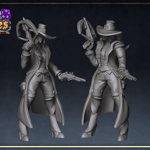 Caçadora de Hellsing / Caçadora de Sangue Feminina de D&D | Modelo de RPG | Caçadora de Hellsing | por Roleplaying + Miniatures