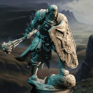 Caballero Paladín Veterano de D&D / Modelo RPG / Arkeus - Campeones del Amanecer Radiante / por DM Stash