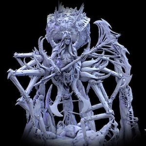 D&D Female Half Spider Drider | RPG Model | Mistress of the Deep by Mini Monster Mayhem