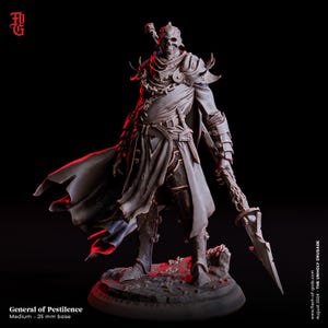 D&D Pestilence Horsemen Lich | RPG-modell | General of Pestilence av Flesh Of Gods