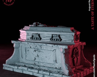 D&D Vampire Coffin Scenery | RPG Model | From the A Taste of Eternity Collection by Flesh Of Gods