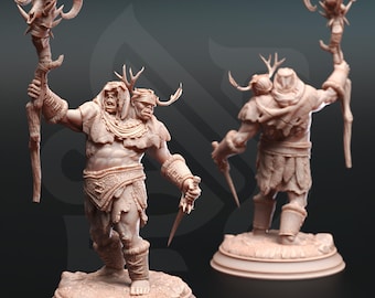 D&D Ettin Savages | RPG Model | Droggod Tribe - Ettin Savages 01 | by DM Stash