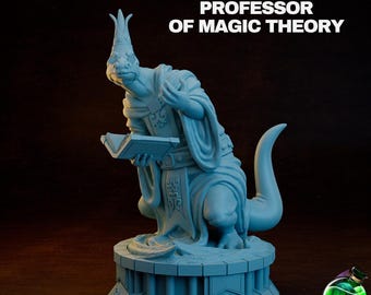 Profesor mago Dinofolk de D&D / Modelo de RPG / Profesor Sleez de Teoría Mágica - Pose A por TPK LAB