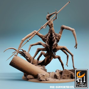 D&D Half Spider / Chaos Witch | RPG Model | Mistress of Corruption by Rescale Miniatures