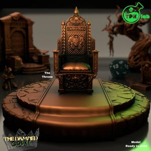 D&D The Court Throne | RPG Model | By TPK LAB