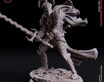 D&D Black Knight / Oathbreaker Paladin | RPG Model | Male Dark Knight by Flesh Of Gods